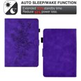 thumbnail image 3 of Allytech Wallet Case for All-new Kindle Tablet (11th Gen 2022 Released), Slim Folding Stand Auto Sleep Wake Embossed Flower PU Leather Case with Pen Slot for All-New Kindle 6", Purple, 3 of 10