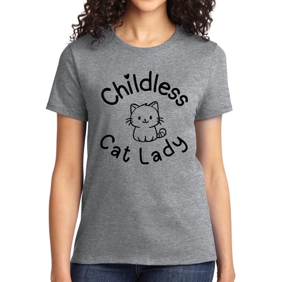 Childless Cat Lady T-shirt Top for Women