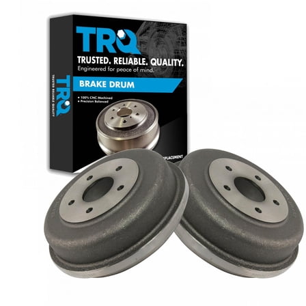 TRQ Rear Brake Drum LH RH Kit Pair Set of 2 for Ford Transit Connect BRA71026