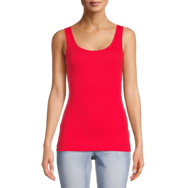 Time and Tru Women's Ribbed Tank Top