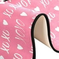 thumbnail image 6 of Dreamtimes XOXO Phrase Hearts Hallway Runner Rug 2'x6' Kitchen Rug with Rubber Backing Pink Background Non Slip Entryway Rug Runner Washable Soft Area Rug for Hallway Bedroom Kitchen Decor, 6 of 6