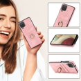 thumbnail image 5 of Nalacover for Samsung Galaxy A12 5G 6.5 inch Wallet Back Case,Luxury PU Leather Soft TPU Anti-Drop Shockproof Two Card Slots with Finger Ring Holder Kickstand Ultra Slim Phone Cover.Pink, 5 of 8