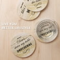 thumbnail image 4 of 4 inch Funny Coasters For Drinks With Holder, Set Of 6, Marble, 4 of 7