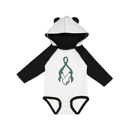 

Inktastic Hands Holding Awareness Ribbon- Sexual Assault Gift Baby Boy or Baby Girl Long Sleeve Bodysuit