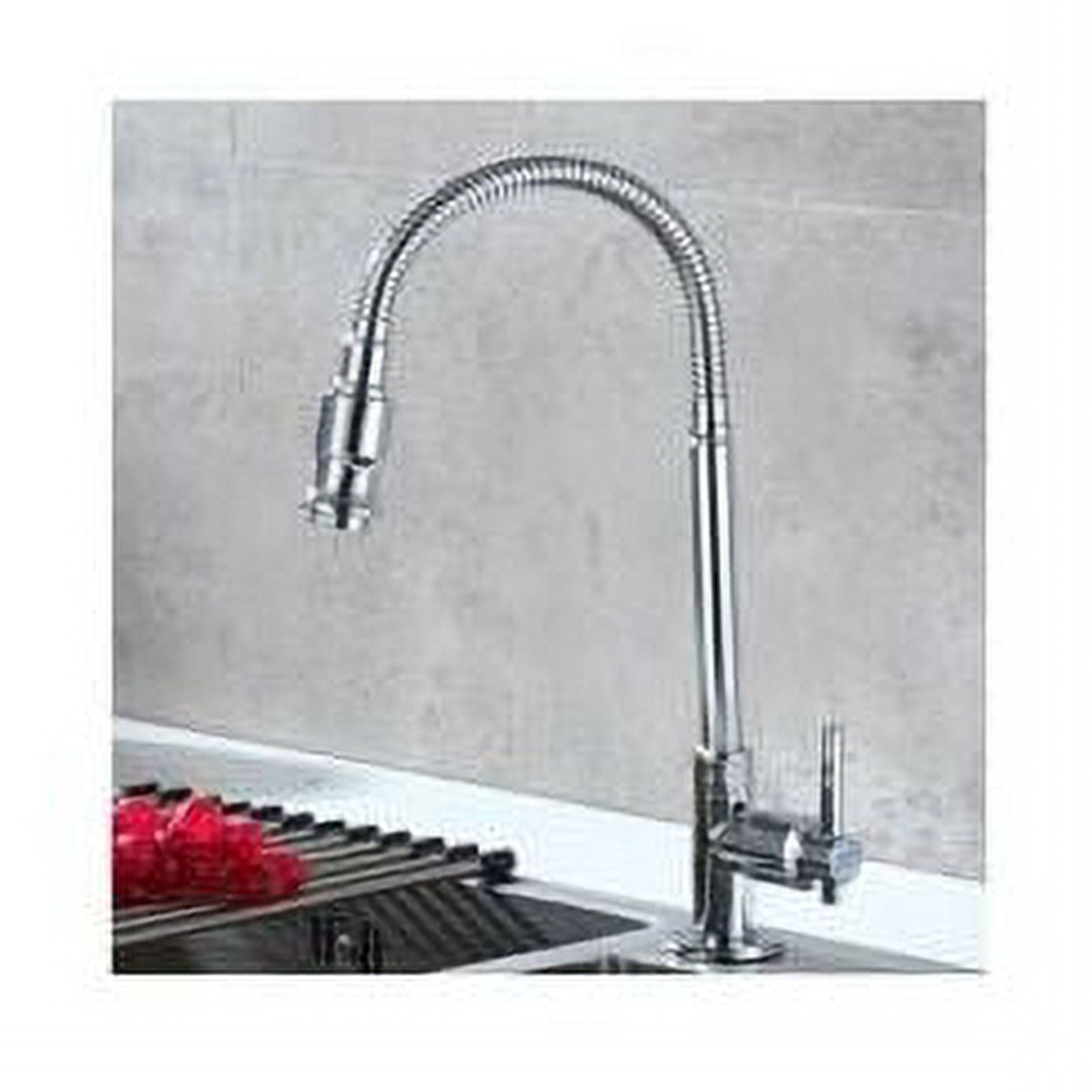 Apuakthei Outdoor Kitchen Faucet 360° Rotating Single Handle Cold Water Faucet