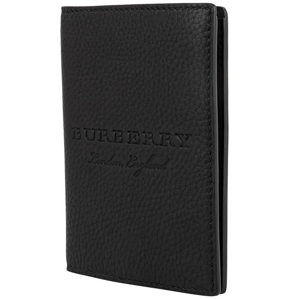 Burberry Embossed Leather Passport Holder 