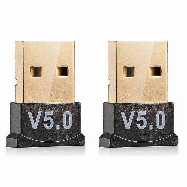 2Pcs Bluetooth 5.0 Adapter Bluetooth Receiver Transmitter Wireless USB Adapter for Computer PC Lapt