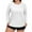 #03White, variant on Women's Plus Size Sun Shirts UPF 50 UV Protection Long Sleeve Rash Guard Quick Dry Workout Hiking Fishing Swim Shirt Blue 3XL