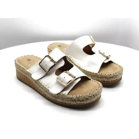 

White Mountain Women s Capture Wedge Slide Sandals Women s Shoes(size 6.5 )