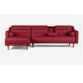 thumbnail image 2 of Sala Modular Reversible Makora Duomo Con Memory Foam, Color Rojo, Lino Respaldo Reclinable De 3 posiciones., 2 of 8