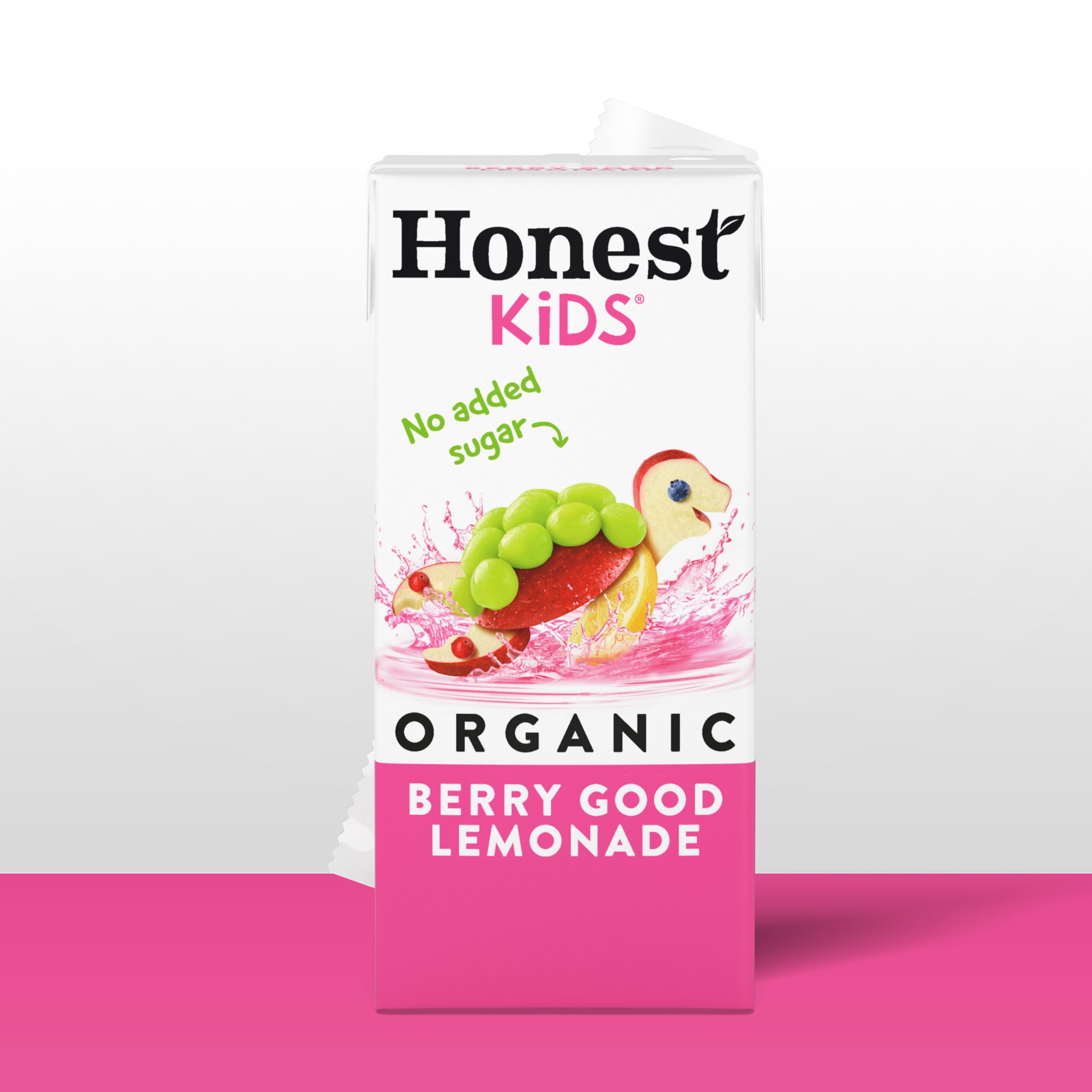 (5 pack) Honest Kids Berry Good Lemonade Organic Juice Drink Cartons, 6 fl oz, 8 Pack