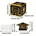 thumbnail image 4 of Graduation Cash Gift Box Drawing Activity Kit 11x8 Inch Corrugated Money Surprise Game Prize with 30 Bags Party Decor, 4 of 9