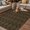 Brown, variant on Black Golden Floral Outdoor Rug for Patio/Deck/Porch, Non-Slip Large Area Rug 3 x 5 Ft, Modern Abstract Art Spring Flowers Indoor Outdoor Rugs Washable Area Rugs, Reversible Camping Rug Carpet Runner