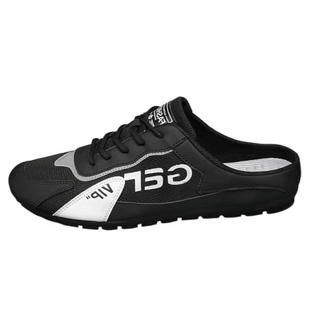 

Mzoazpie New Men s Shoes Trend Steel Toe Caps Casual Shoes Men Versatile Casual Shoes Lazy Mens Shoes Casual Man Half Slipperboard Shoes Mens Casual Shoes Size 11 Shoes Male