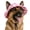 Pink, variant on Dog Bucket Hat with Ear Holes Adjustment Summer Beach Visor Sunscreen Cap Suitable for Dog and Cat.