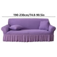 thumbnail image 2 of Bubble Yarn Fabric Sofa Cover With Lace Thickened Anti And Sofa Cover, 2 of 2