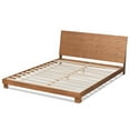 thumbnail image 4 of Baxton Studio Haines Contemporary/Modern Engineered Wood Back Support Platform Bed, King, Walnut Brown, 4 of 10