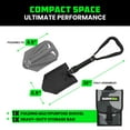 thumbnail image 6 of RHINO USA Folding Survival Shovel w/Pick - Heavy Duty Carbon Steel Military Style Entrenching Tool, 6 of 8