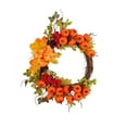 thumbnail image 2 of Coronas de Otoño para la Puerta Delantera Corona Artificial de Acción de Gracias Corona de la Vid de la Calabaza de Otoño Decoración de Vacaciones de Temporada Corona de Calabaza Decoraciones de la Pu, 2 of 9