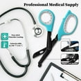 thumbnail image 3 of 2-Pack 7.5" Heavy Duty Bandage Scissors, Black + Grey, Non-stick Blades Stainless Steel Shears For Office,Nursing, Sewing, EMT, Home and Crafts, 3 of 7
