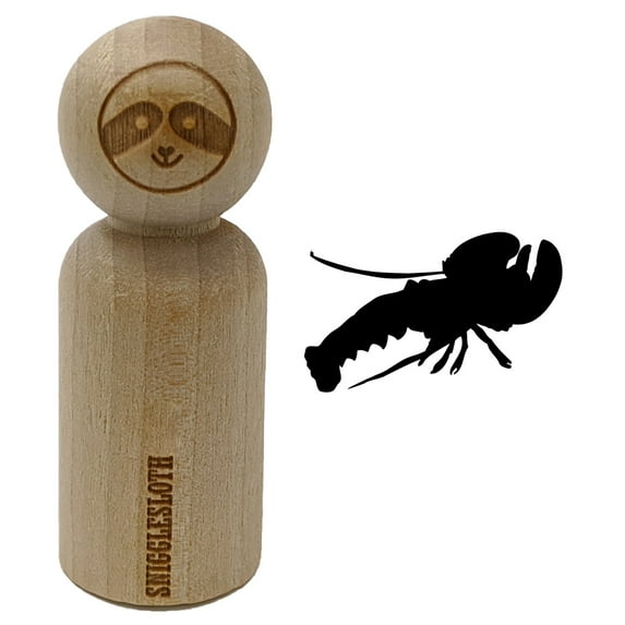 Lobster Solid Rubber Stamp for Scrapbooking Crafting Stamping - Small 3/4 Inch