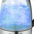 thumbnail image 2 of Megachef MGKTL-1761 1.7 Litre Glass & Stainless Steel Electric Tea Kettle, 2 of 6