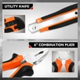 thumbnail image 3 of 46 Pcs 18V 1300mAh Battery Cordless Drill Combinaton Tool Set Home Hand Repair Kit Orange, 3 of 7