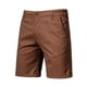 thumbnail image 1 of Ceisia Gift Men's All-Season Casual Shorts - Solid Color Elastic Waist Straight Tube Slim Linen Breathable Work Pants, 1 of 7