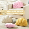 thumbnail image 3 of COOKCOK Shell Pillow, Seashell Throw Pillows, 14" x 11" Soft Decorative Pillow Plush Cushion for Bed Couch Living Sofa Room Decor Accent Throw Pillow, Orange, 3 of 5