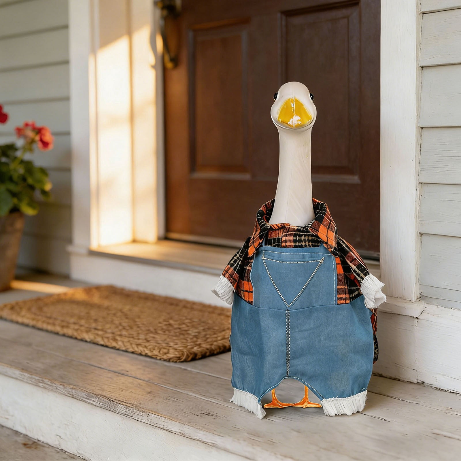 Porch Goose Outfits, for Daily Holiday Halloween, Thanksgiving, Christmas, St. Patrick's Day, Easter, 4th of July Goose Outfits for Patio Yard Garden Decor, Porch Goose Decorations