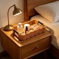 thumbnail image 5 of Yonrjhukm Wicker Serving Tray with Handles, Decorative Imitation Woven Storage Basket for Kitchen, Dining, and Living Room, Multi-Purpose Functional Tray for Fruits and Snacks, 5 of 6