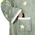 thumbnail image 3 of Microplush Sherpa Blanket with Sleeves for Women and Men, 3 of 7