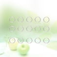 thumbnail image 4 of FRCOLOR key ring 200pcs 7x6mm Bag Buckle Stainless Steel Key Chain Rings Jewelry DIY Split Circle,0.28"X0.24"X0.04", 4 of 5