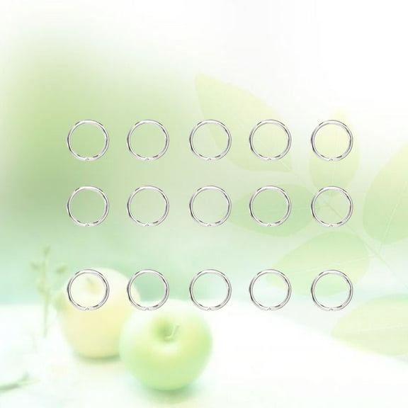 SEWCHICS 200pcs Craft Rings Metal Stainless Steel DIY Accessory for Jewelry and Daily Use