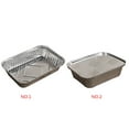 thumbnail image 4 of serony Lot de 10 Moules en Aluminium Accessoires Ménagers Grande Capacité Récipient Alimentaire Rectangulaire Plaque de Cuisson Usage Unique 230ml Sans Couvercle, 4 of 9