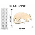 thumbnail image 2 of Unfinished Wood Armadillo Shape - Animal - Craft - up to 46" DIY 8" / 1/2", 2 of 3