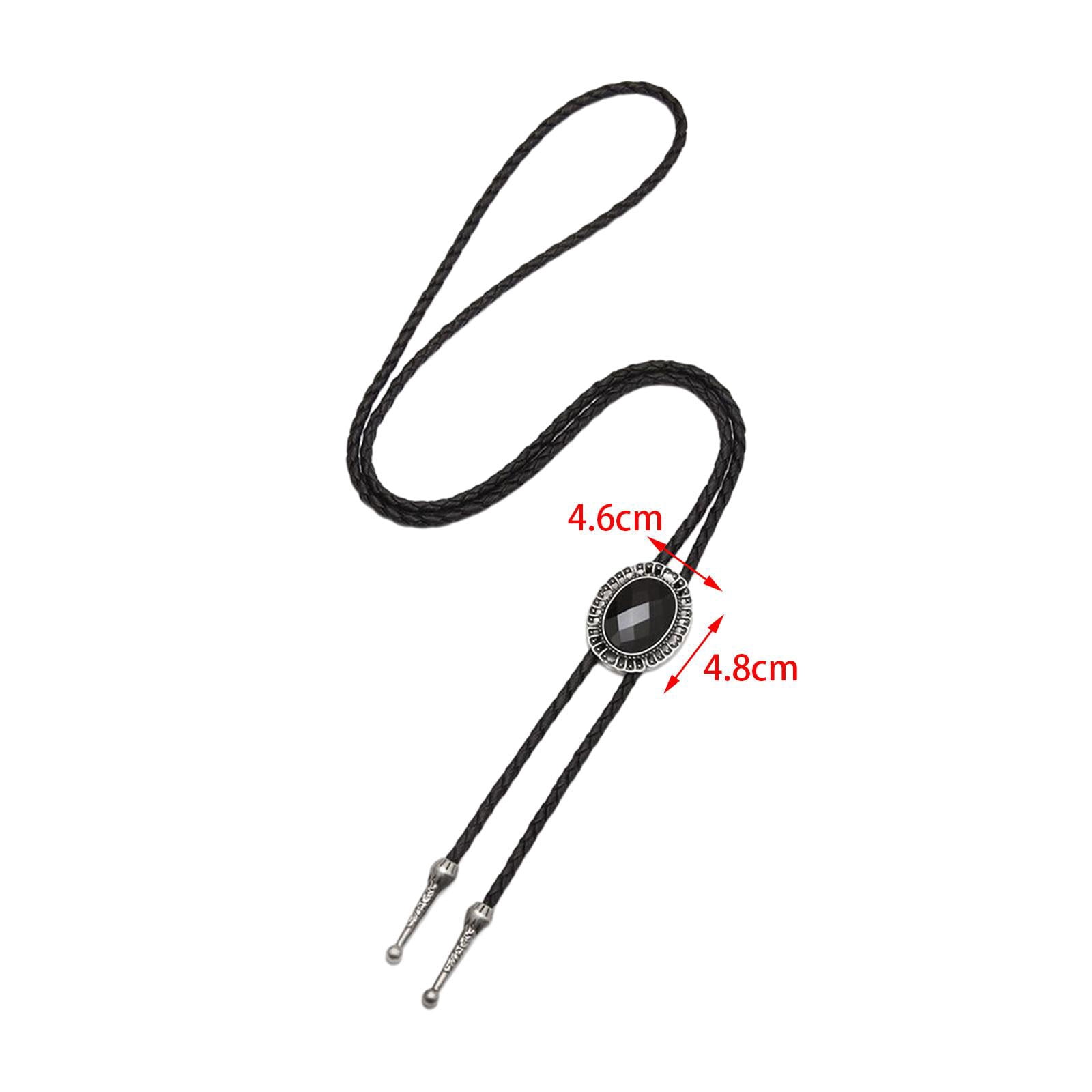 Bolo Cowboy Réglable - Collier Cravate En Cuir Avec Pendentif Crâne De Vache - Accessoire Western Pour Homme Et Femme - 5