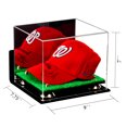 thumbnail image 2 of Deluxe Acrylic Baseball Cap Display Case Gold Risers, Mirror, Turf Base Wall Mount (A006-GR), 2 of 8