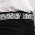 thumbnail image 4 of Looney Tunes Belt, Seatbelt Buckle Belt, Bugs Bunny Expressions Stacked White Black Gray, Youth 22 to 32 Inches, 4 of 9