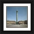thumbnail image 1 of Uicker, Ralf 26x26 Black Ornate Wood Framed with Double Matting Museum Art Print Titled - Paris Place Vendome I, 1 of 4
