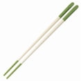 thumbnail image 2 of Kuroiy Silicone Chopsticks Reusable, Stainless Steel Core, High-Heat Resistant 446°F, Non-Slip, Dishwasher, 1 Pair, Green & White, Durable, Scratch-Free Sushi, Hot Po, 2 of 6