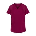 thumbnail image 2 of Natural Uniforms Womens' Cool 4-Way Stretch Jogger Scrub Set (Burgundy, 2X-Large), 2 of 7
