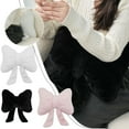 thumbnail image 2 of SharkTRUE Plush Bow Pillow, Bow Shaped Pillow, Butterfly Knot Car Headrest Pillow, Car Cute Soft, Bowk Pillow Pillow, Lumbar Bow, 2 of 9