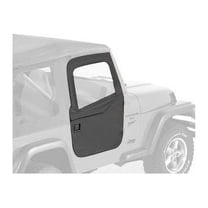 Bestop 2-Piece Full Fabric Doors; Black Diamond Fits 97-06 Jeep Wrangler TJ Fits select: 1997-2006 JEEP WRANGLER / TJ