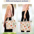 thumbnail image 4 of FORMRS Womens Corduroy Tote Bag Crossbody Shoulder Handbag with Pocket, Beige Autumn Leaves, 4 of 7