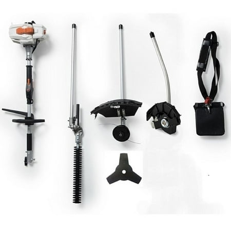 2 Cycle Gas Trimmer - Sunseeker 2-Cycle 26cc Gas Full Crank Shaft 4-in-1 Multi-Function String Trimmer with Edger