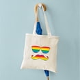 thumbnail image 5 of CafePress - Rainbow Funny Face Tote Bag - Unisex Canvas Tote Bag, Beige, 1-Piece, 5 of 7