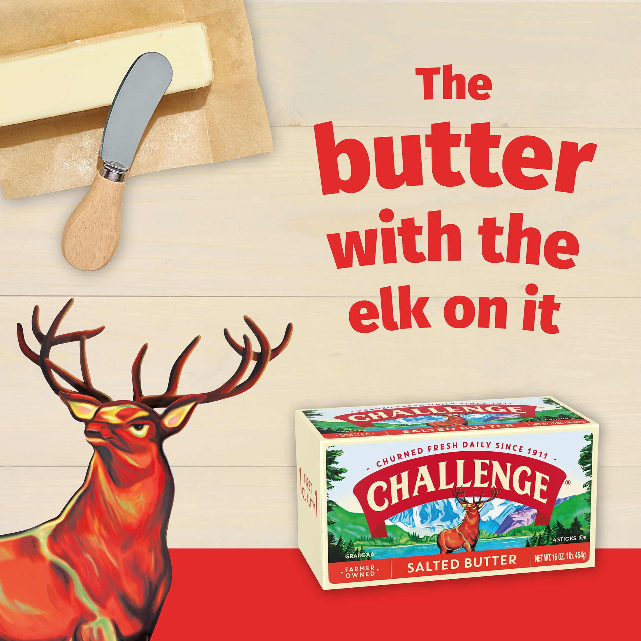 Challenge Butter, Salted Butter, 16 oz, 4 Sticks