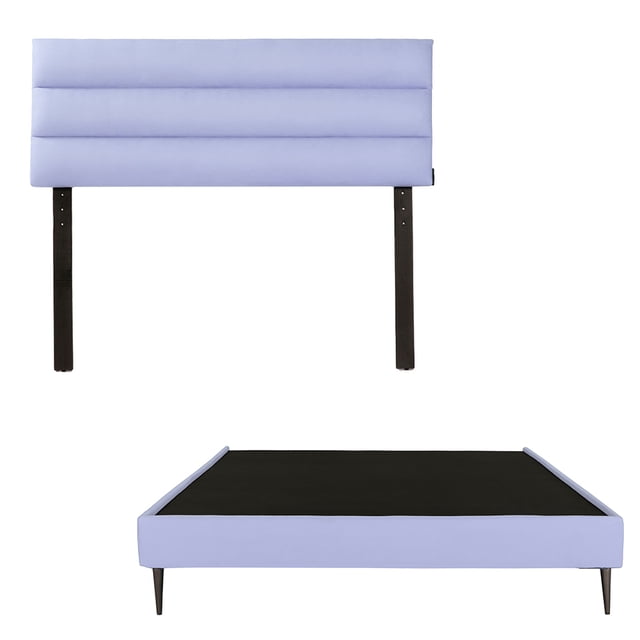 Base CAMA Slim Individual DICASA + Cabecera Logan Lila