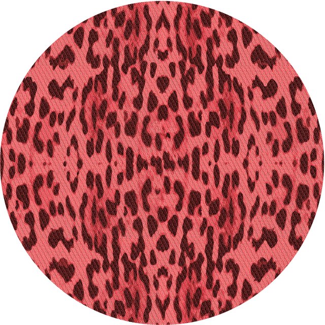 Ahgly Company Machine Washable Indoor Square Transitional Grapefruit Red Area Rugs, 3' Square